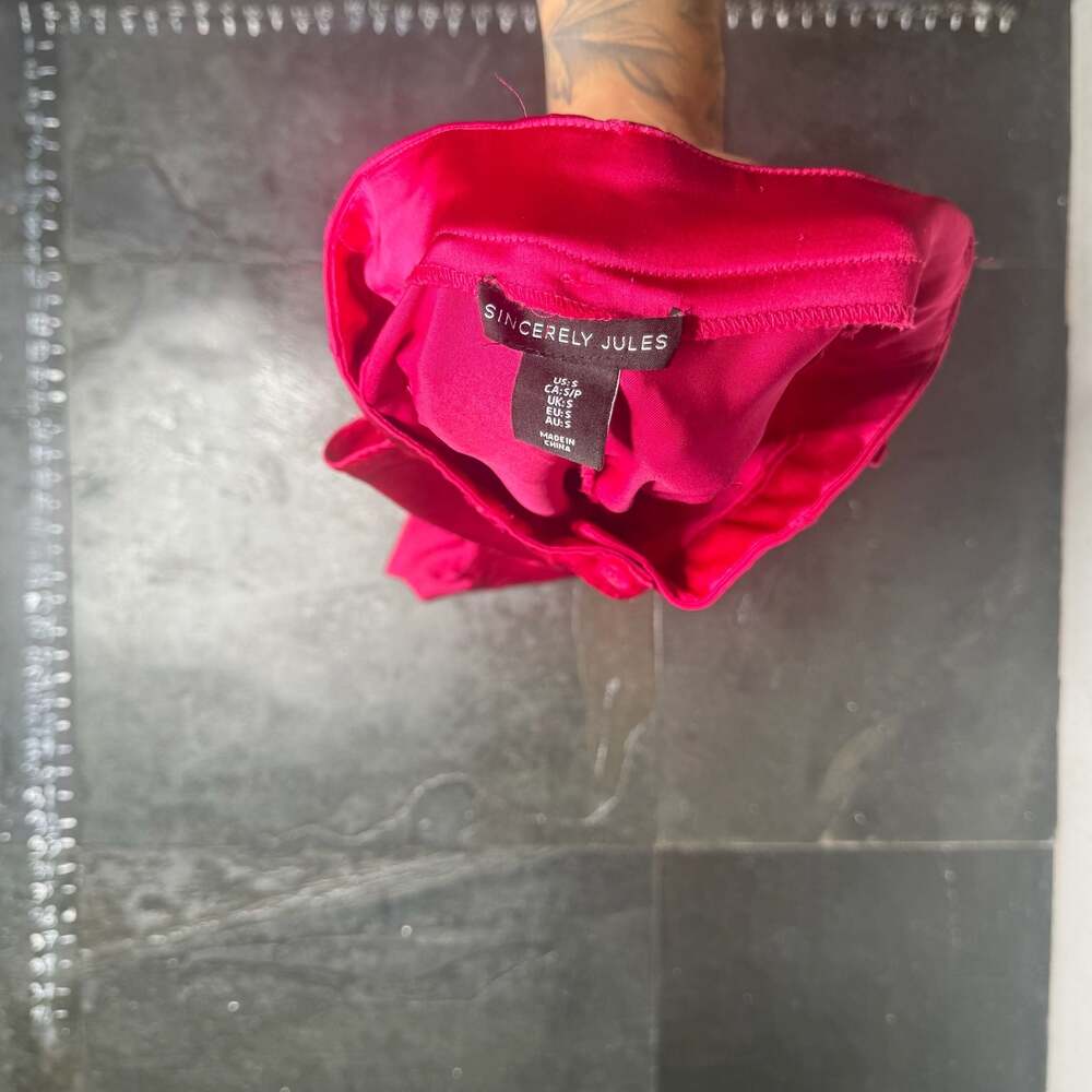 Sincerely Jules Hot Pink Cargo Pants Size S - Picture 4 of 4